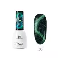 Гель-лак Illusia 10D, кошачий глаз №06 - зеленый фиолетовый, TNL Professional, 7 мл