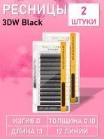 Nagaraku 3DW Black D 0.10 13 Ресницы 2 шт