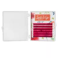 Цветные ресницы Lash&Go (Лэш енд гоу) микс Розовый 6 линий