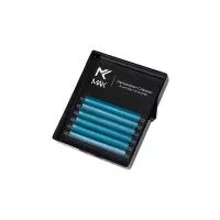 Цветные ресницы MAK NEON (Blue Lagoon) МИНИ-МИКС (6 линий)