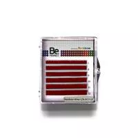 Цветные ресницы Be Perfect Rainbow Wine MIX 6 линий