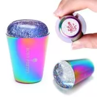 Born Pretty, Штамп 45934-02 Rainbow Handle Holo Transparent, 1 шт