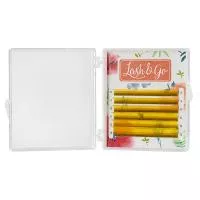 Цветные ресницы Lash&Go (Лэш енд гоу) микс Желтый 6 линий