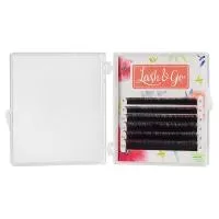 Омбре ресницы Lash&Go (Лэш гоу) микс Коричневый 6 линий