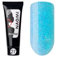 Naomi AcryGel, 15гр (в тубе) NEW 27 Лазурь (блеск)