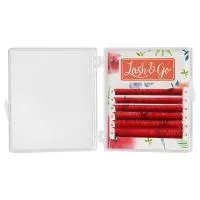 Цветные ресницы Lash&Go (Лэш енд гоу) микс Красный 6 линий