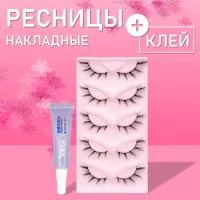Ресницы накладные ХХ7 с клеем