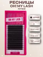 Ресницы черные OH! MY LASH в пучках 2D-YY MIX
