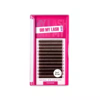 Ресницы темно-коричневые OH! MY LASH в пучках 3D-W - 12 линий - MIX Ресницы темно-коричневые OH! MY LASH в пучках 3D-W - 12 линий - MIX