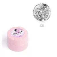 Гель для дизайна ногтей ADRICOCO Glow Bomb №06 Серебряный лед (6 мл.)
