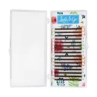 Черные ресницы Lash&Go готовые пучки 3D 16 линий