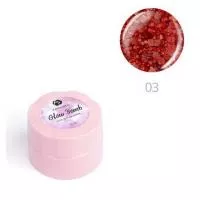 Гель для дизайна ногтей ADRICOCO Glow Bomb №03 Красный огонь (6 мл.)