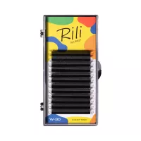 Ресницы черные Rili в пучках W-3D - 12 линий - MIX