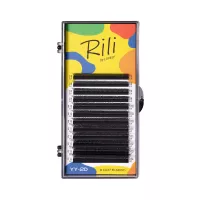 Ресницы черные Rili в пучках YY-2D - 12 линий - MIX