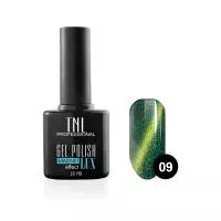 Гель-лак TNL - magnet lux №09 - изумрудный с блестками (10 мл.)