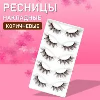 Коричневые накладные ресницы Zong 11