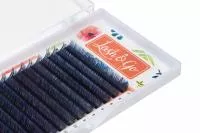 Омбре ресницы Lash&Go (Лэш гоу) (микс) Синий, 6 линий