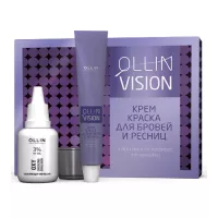 OLLIN VISION SET graphite (графит) Крем-краска для бровей и ресниц 20мл+20мл (в наборе)
