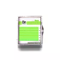Цветные ресницы Be Perfect Neon Green MIX 6 линий