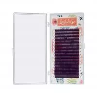 Омбре ресницы Lash&Go (Лэш гоу) (микс) Фиолетовый, 16 линий