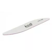 Пилка для ногтей в форме Бумеранг Kodi цвет:серый абразивность 100/180 ( 178/30/5)