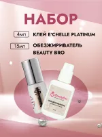 Набор Клей E'CHELLE PLATINUM, 4мл и Обезжириватель Beauty Bro 15ml