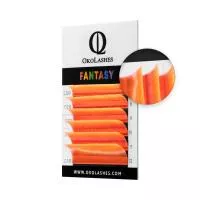 Ресницы Oko Lashes Fantasy Неон Красный mix (6 линий)