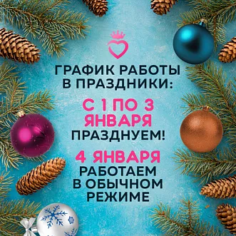 Режим работы в Новогодние праздники!