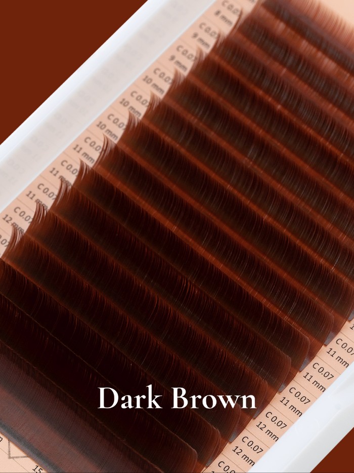 Коричневые ресницы Barbara (Барбара) миксы