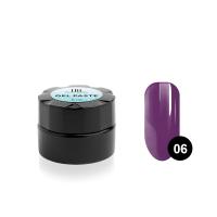 Гель-паста для дизайна ногтей TNL №06 (фиолетовая), 6 мл.