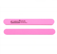 SunShine, Пилка для шлифовки прямая розовая 100/180 S4PK, 1 шт