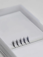 Ресницы черные пучки-перья elSHINE IZI Fast, микс, 12 лент