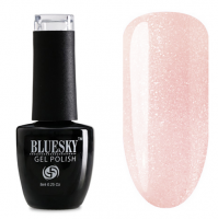 BlueSky, Гель-лак Shimmer крышечка с блестками #032, 8 мл (бежево-розовый)