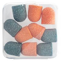 Колпачки песочные цветные в боксе Ø13мм, 10шт (01 80 грит)