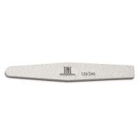 Пилка для ногтей ромб 120/240 хит продаж (серая) в индивидуальной упаковке TNL