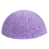 Спонж для очищения лица Конняку круглый, Ø70мм h43мм (05 Фиолетовый)