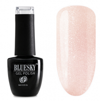 BlueSky, Гель-лак Shimmer крышечка с блестками #027, 8 мл (коричнево-розовый)