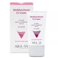 ARAVIA Professional CC-крем защитный SPF-20 Multifunctional CC Cream Vanilla 01, 50 мл./12