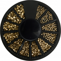 АФН, Стразы стекло Gold SS3-10 в карусели, 240 шт
