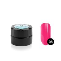 Гель-паста для дизайна ногтей TNL №08 (ярко-розовая), 6 мл.