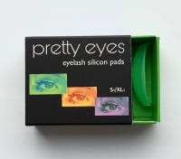 Валики для ламинирования ресниц “Pretty eyes soft“ (набор из 4 валиков, S1/XL1), Зеленые
