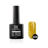 Гель-лак TNL - Glitter №26 - Золотой с крупным шиммером (10 мл.)