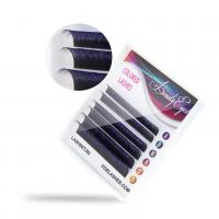 Ресницы для наращивания двухтоновые Beauty Eyes MIX (Бьюти Айс), Black violet 6 линий