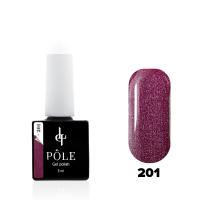 Цветной гель-лак POLE №201 - фиолетовая загадка (8 мл.)