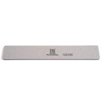 Пилка для ногтей широкая 120/240 высокое качество (серая) в индивидуальной упаковке TNL