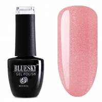 BlueSky, Гель-лак Shimmer крышечка с блестками #036, 8 мл (розовый)
