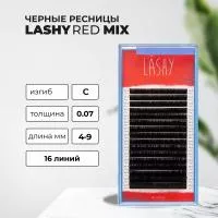 Ресницы чёрные Lovely LASHY, 16 линий MIX